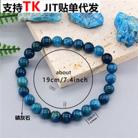 Bracelet en perles de pierre naturelle œil de tigre en gros avec grenat et cristal naturel, couleur unie, unisexe, fabriqué en Chine