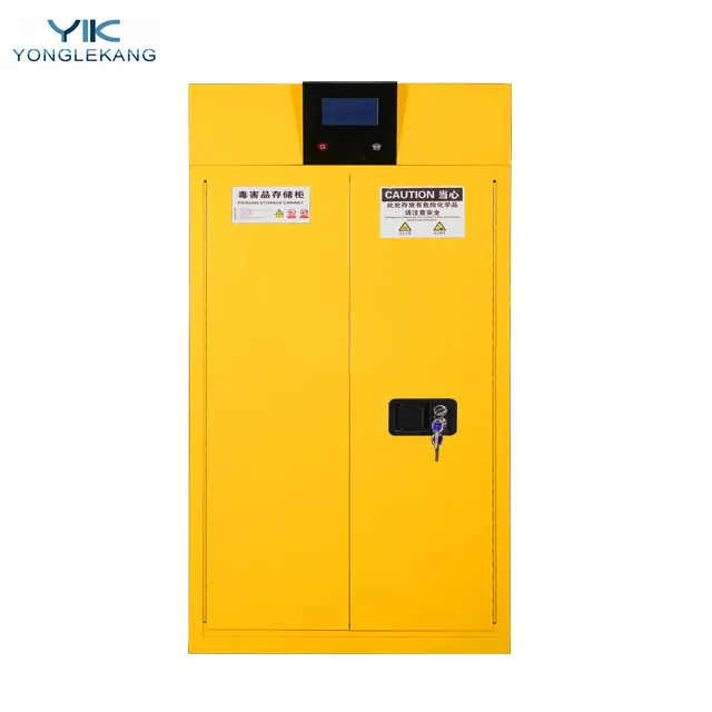 China Supplier Industrial Biological Stainless Steel Laboratory Fireproof Flammable Liquid Safety Chemical Storage Cabinet