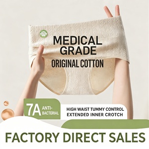 Culottes menstruelles <span class=keywords><strong>pour</strong></span> femmes en coton authentique de qualité médicale (antibactériennes 7A) Sous-vêtements <span class=keywords><strong>pour</strong></span> règles post - Product Image 2