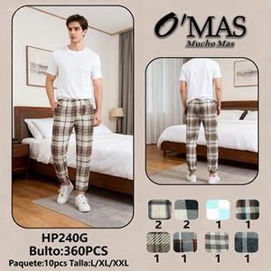Pantalons de pyjama à carreaux pour hommes, 100% coton flanelle, pantalons décontractés pour la maison avec poches, coupe douce et confortable - Product Image 3