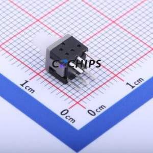 5.8 ZSGT Push Button Switch Through hole Component (THT) Switch Double Pole Double Throw Self-Locking Square Button Through Hole - Product Image 2