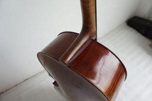 Etiqueta personalizada mejor marca Sinomusik hecho a mano antiguo rojo marrón profesional violonchelo artesanía italiana instrumento de cuerda con bolsa y lazo - Product Image 4