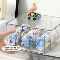 Organisateur de tiroir en PET transparent, boîte de rangement empilable pour bureau, fournitures de bureau, organisation quotidienne, rangement minimaliste