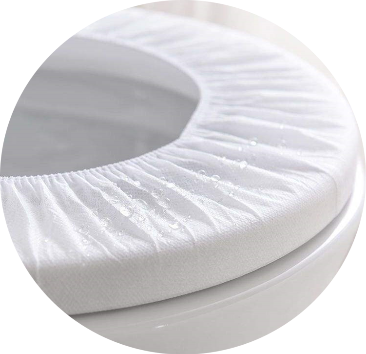 Одноразовый нетканый коврик для сиденья унитаза, чехол для сиденья ванной комнаты, подушка для сиденья унитаза с двойной эластичной резинкой для путешествий