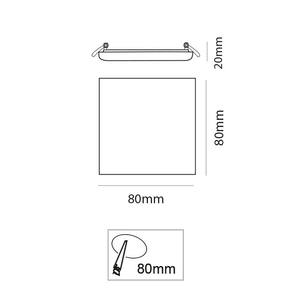 Downlight LED Cuadrado 8W 4000K IP66 - Iluminación Eficiente y Resistente para Espacios Interiores y Exteriores. - Product Image 2