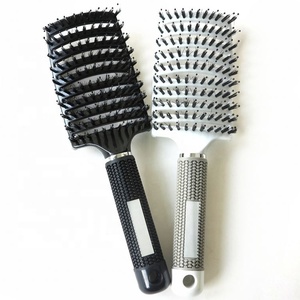 Peigne Anti-statique à air incurvé, outil <span class=keywords><strong>de</strong></span> coiffure pour Salon <span class=keywords><strong>de</strong></span> coiffure, <span class=keywords><strong>brosse</strong></span> à poils <span class=keywords><strong>de</strong></span> <span class=keywords><strong>sanglier</strong></span>, <span class=keywords><strong>meilleur</strong></span> pour démélant tous Types <span class=keywords><strong>de</strong></span> <span class=keywords><strong>brosse</strong></span> à cheveux - Product Image 2