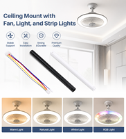 Tige de suspension pour ventilateur de plafond Guanghua avec câble, finition noir mat, blanc, fer, cuivre, pièce de rechange pour ventilateur de plafond, tige d'extension suspendue