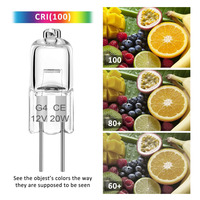 Transparent 12V G4 Ampoule Halogène 10W 20W 2 Pieds Blanc Chaud Lampe Halogène Puck Lustre Paysage Lumière Électronique Accessoires