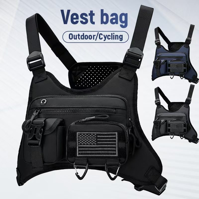 Oxford Waterproof Chest Bag Vest for