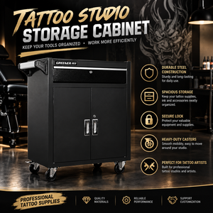 Carrito Rodante para Tatuajes, Gabinete <span class=keywords><strong>de</strong></span> Almacenamiento con Ruedas Bloqueables, Cajones para Herramientas, Salón <span class=keywords><strong>de</strong></span> Belleza, Barbería, Spa, Maquillaje Permanente - Product Image 1