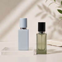 Botol Kosmetik Kaca Bahan Unggulan 50ml Tutup Logam Dekoratif Wadah Kosong Isi Ulang untuk Lotion Wajah Botol Perawatan Kulit