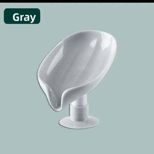 Soporte de jabón de plástico con forma de hoja de loto, moderno, con ventosa, sin perforaciones, para drenaje en el baño, venta al por mayor - Product Image 6