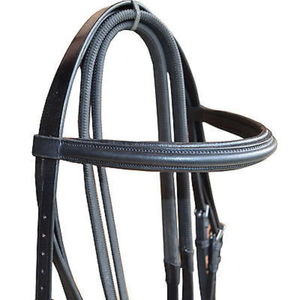 Brida de Doma con Riendas, Brida de Cuero Premium para Caballo, Herrajes de Acero Inoxidable, Acolchada para Mayor Comodidad, Equipo Ecuestre Inglés, Venta al por Mayor OEM - Product Image 3