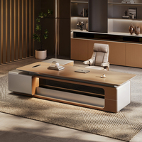 Bureau moderne de luxe en MDF pour immeuble de bureaux, mobilier de bureau modulaire haut de gamme de niveau E0