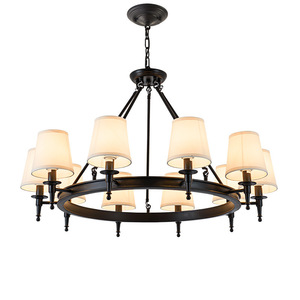American Style Round Chandelier Multi Head E26 LED <b>Light</b> Source For Living Room Bedroom <b>Dining</b> Room Home Lighting Fixture - Product Image 5