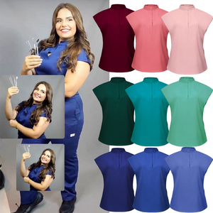 Uniformes de gommage personnalisés pour hôpitaux uniformes de gommage médicaux vente en gros uniformes médicaux à manches courtes ensembles de gommage d'allaitement Service OEM - Product Image 3
