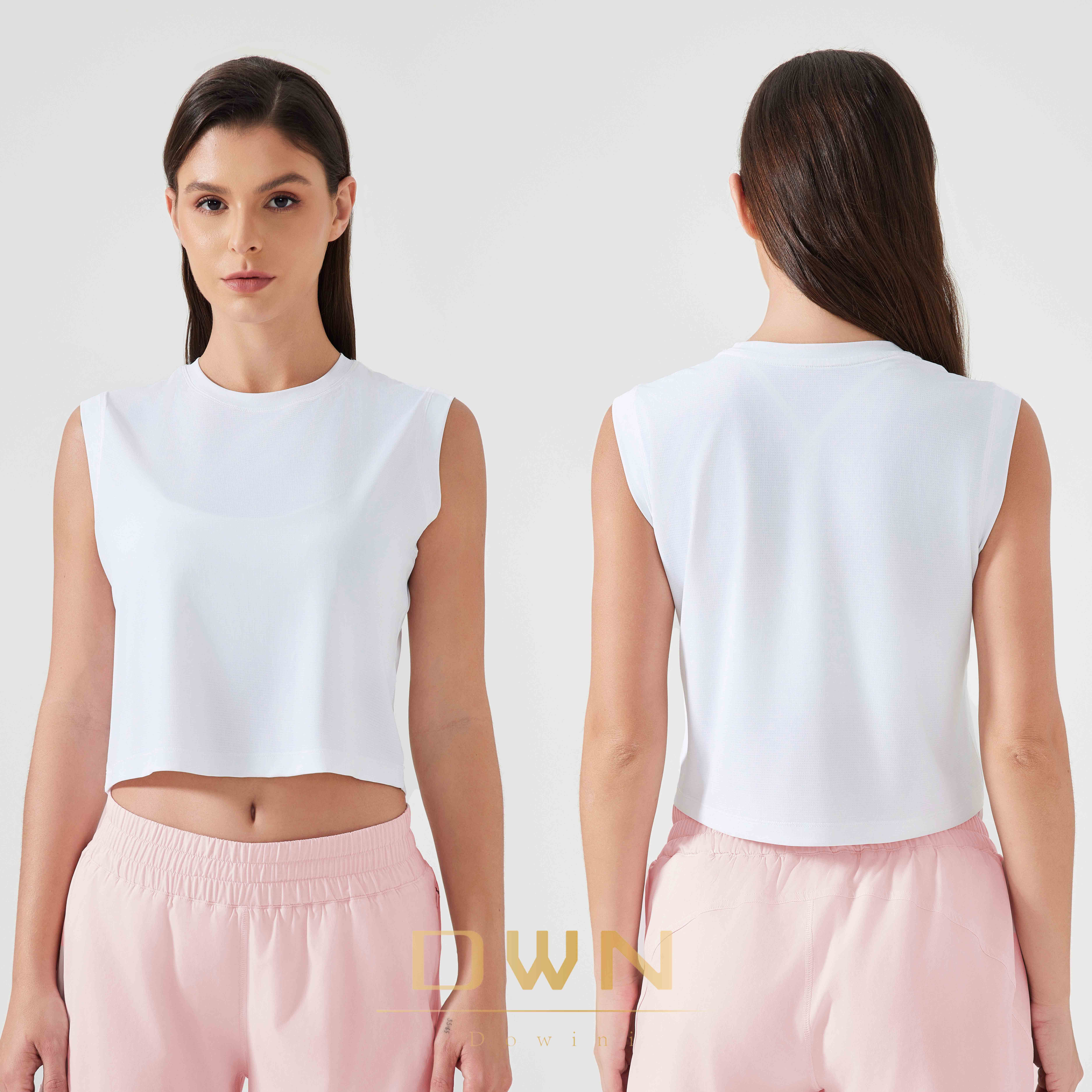 Women's Lightweight Summer Sports Vest Sleeveless Fitness Tops Quick-Drying and Breathable Yoga Clothes Cool Design
