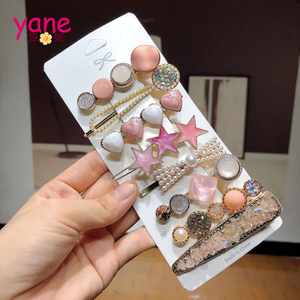 Fancy Star Pearl Hair Pin Sao Biển Clip Phụ Kiện Nơ Tóc - Product Image 5