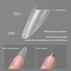 Placas de <span class=keywords><strong>Uñas</strong></span> Ultrafinas con Curva en C <span class=keywords><strong>para</strong></span> Salones de Manicura, Adhesivos de <span class=keywords><strong>Uñas</strong></span> <span class=keywords><strong>Postizas</strong></span> Sin Costuras y Sin Necesidad de Pulir, Aptos <span class=keywords><strong>para</strong></span> Cualquier Tipo de Piel - Product Image 4