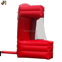 Jeu de basket gonflable Connect 3, jeux de sport de carnaval pour enfants