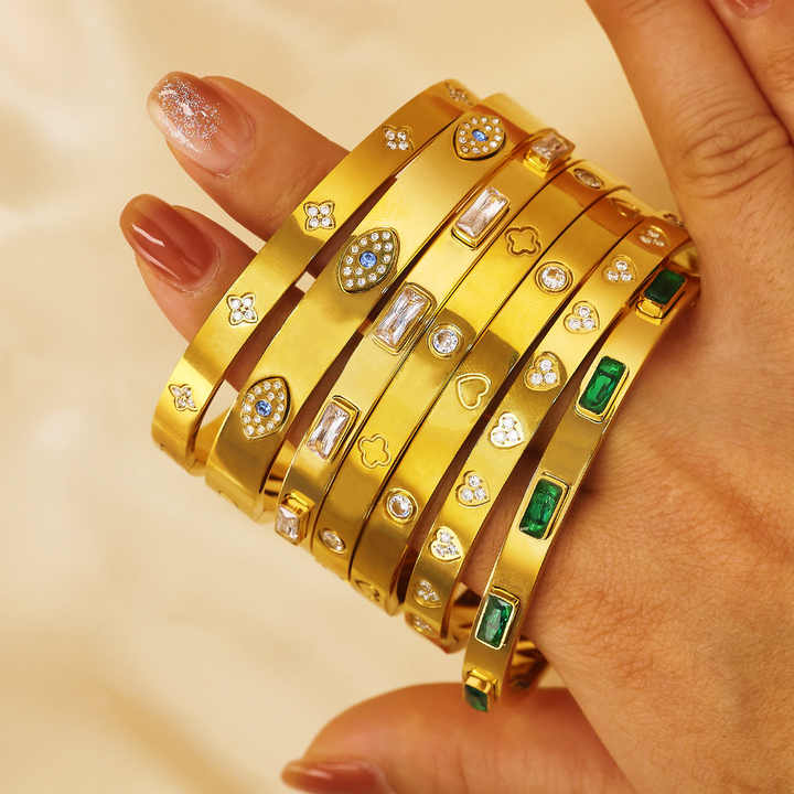 2024 New fashion style lady Bracelet Stainless Steel Bracelet Bangles