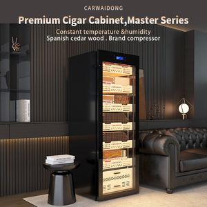 Humidor Eléctrico para Cigarros de 163L, Refrigerador para Cigarros de Madera de Cedro Español, Control de Temperatura y Humedad Constantes, para el Hogar - Product Image 2