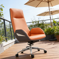 Chaise de bureau de direction moderne de luxe en cuir réglable pour PDG/CEO – Nouveau style tendance