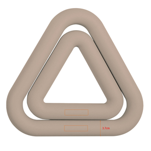 CZFIT Newly Upgraded Silicone Home Gym Fitness for Women Power Pilates Yoga Ring 7Lb 10Lb Color Triangle <b>Dumbbells</b> <b>Weight</b> Ring - Product Image 6