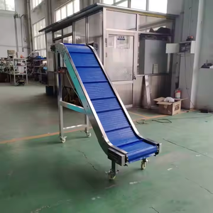 Inclined PVC Belt Conveyor <strong>Elevator</strong> for Food and Packaging Lines - Product Image 6
