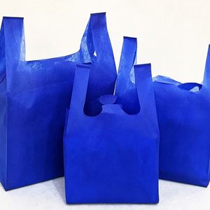 Sac de courses non tissé personnalisé avec logo découpé en W, réutilisable, écologique, léger, promotionnel, pour courses et vêtements - Product Image 3