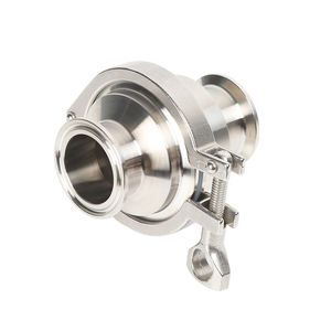 صمام فحص صحي بتركيب ثلاثي المشبك من الفولاذ المقاوم للصدأ 304 و316L، مقاس <span class=keywords><strong>3</strong></span>/4 بوصة إلى 4 بوصة، صمام عدم رجوع من الدرجة الغذائية DN15-DN100 مع نابض - Product Image 4