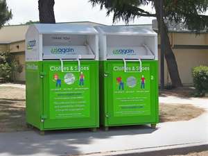 حاوية تخزين مستطيلة من الفولاذ المجلفن قابلة للضغط لإعادة تدوير الملابس المستعملة - صديقة للبيئة - Product Image 4