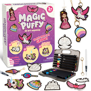 Juguetes Educativos Multifuncionales DIY de Textura Espumosa para Pintar y Colorear, con Diseños de Princesas y Animales, para Disfraces y Manualidades - Product Image 1