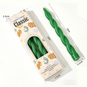 Bougies coniques à motif de fil ondulé, bougies spirales européennes colorées, décoration créative pour Noël, les fêtes et l'ambiance de la maison - Product Image 3