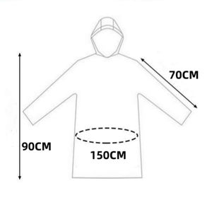 Imperméables jetables en gros pour adultes et filles, portables, épaissis, compressibles, transparents, longs, pour le travail et l'extérieur - Product Image 4