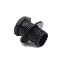 6 Set Ferrule & Sekrup Pemasangan Berulir Hex untuk Mesin Tuner Gitar Sealed-gear Silver Black Gold