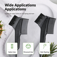 Outil de coloration capillaire double usage - Brosse de coloration et de coiffage DIY pour une utilisation en salons de coiffure professionnels