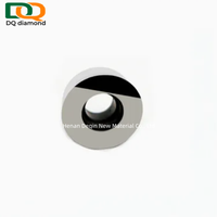 Inserts en diamant PCD personnalisés avec trou pour outils de travail du bois CNC, coupe diamantée pour aluminium, MDF, acrylique, matériaux composites