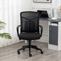 Chaise de bureau pivotante ergonomique moderne, réglable en hauteur, en tissu, chaise de direction, chaise de travail en maille bon marché, chaise d'ordinateur