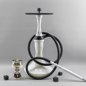 Ruso elegante <span class=keywords><strong>Alpha</strong></span> X Blancanieves HOOKAH 304 Acero inoxidable estilo europeo Shisha Pipe Nargile Qalyan Chicha conjunto de silicona - Product Image 2