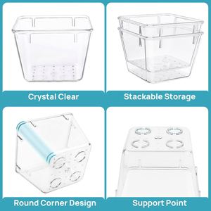 Clear PS Eco-Friendly Bedroom <b>Makeup</b> Mini Drawer Storage Trays Kitchen Bathroom Clothing Organizer - Product Image 4