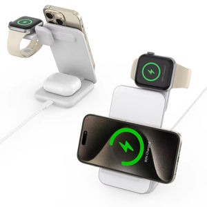 Cargador Inalámbrico 3 en 1 QI2.2 de 25W con Soporte Plegable Magnético para Teléfono Móvil, Flexible para Auriculares y Otros Dispositivos - Product Image 5