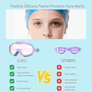 Gafas <span class=keywords><strong>de</strong></span> Natación Profesionales Antivaho, Sin Fugas, Protección UV, Visión Amplia, para Mujeres, Hombres, Adultos y Niños - Product Image 5