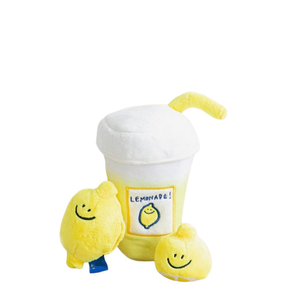 Yellow <b>Plush</b> Dog Toy Lemon Cup Chew Toy Hidden Treat Sound Toy Custom Logo Pet Gift - Product Image 3
