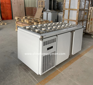 Mesa de Trabajo Refrigerada Comercial para Chef, Mostrador de <span class=keywords><strong>Buffet</strong></span> para Catering, Exhibición de Alimentos, Preparación de Sándwiches, <span class=keywords><strong>Pizza</strong></span>, Ensaladas - Product Image 2