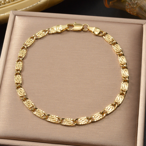 bulk wholesale bracelet de mode lustrous fine embossed oval ornament sleek polished charming soft noble women fashion <b>bangle</b> - Product Image 5