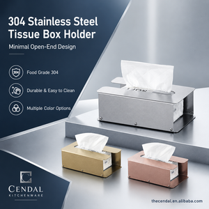 Tempat Serbet Bentuk U untuk Katering, Restoran, Bar, Meja Makan, Dispenser Tisu, Kotak Penyimpanan, Organizer, Stainless Steel 304 - Product Image 1