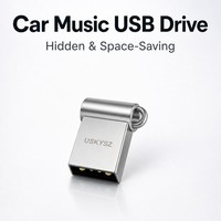 Clé USB musicale pour voiture 128 Go 256 Go, mini clé USB en métal haute vitesse pour autoradio, lecteur MP3, audio embarqué, musique sans perte