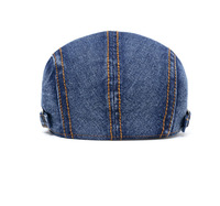 Topi Denim Katun Kasual Pantai Musim Panas Unisex Model Ivy Klasik untuk Pria Wanita