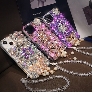 Di alta qualità colorato fatto a mano custom <span class=keywords><strong>cover</strong></span> per iphone vetro strass diamante donna custodia per <span class=keywords><strong>Samsung</strong></span> Bling <span class=keywords><strong>Cover</strong></span> - Product Image 3